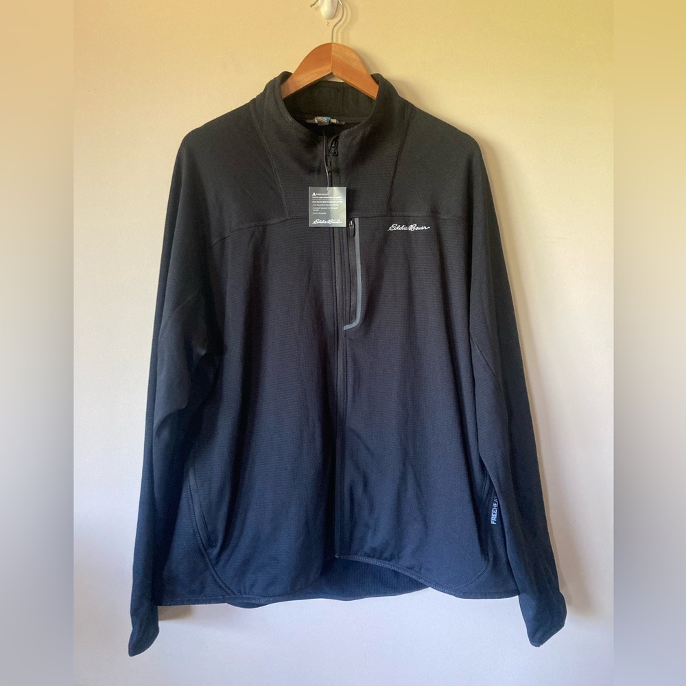 Eddie Bauer First Ascent 2XL Black Performance Jacket with Mock Neck